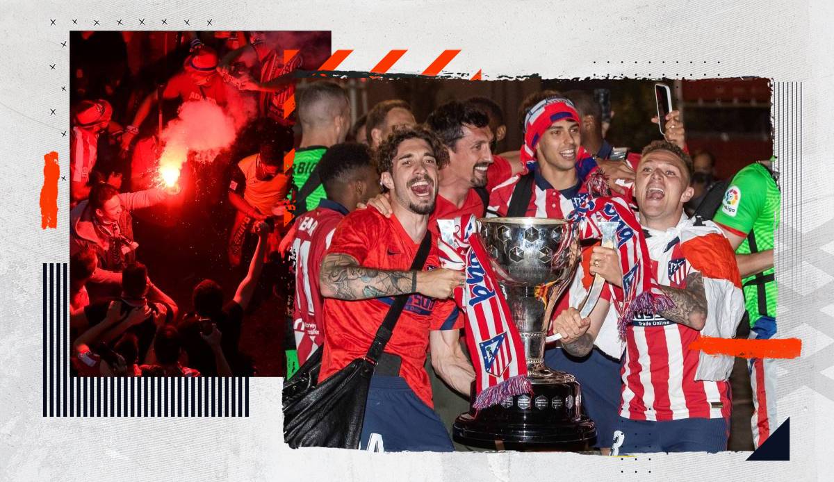 Atletico Madrid ist neuer spanischer Meister. Nach dem Spiel war die Freude trotz der Corona-Pandemie grenzenlos. In und um Madrid zogen tausende Fans auf die Straßen, um ihre Mannschaft zu feiern. SPOX zeigt die besten Bilder.