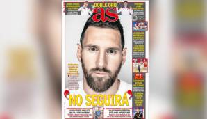 AS (Spanien): "Messi geht. Es war schön, solange es andauerte. Nach Cristiano hat LaLiga von Messis immensem Prestige profitiert."