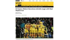 England - BBC: "Aubameyang verleiht der Xavi-Revolution neuen Schwung - Barcelona überrumpelt Tabellenführer Real Madrid, Pierre-Emerick Aubameyang erzielt bei seinem Debüt im Clasico zwei Treffer."