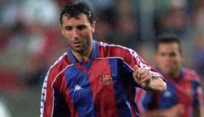 Platz 10 - Hristo Stoichkov: Transfergewinn von 8 Millionen Euro. Der Bulgare kam 1990 von ZSKA Sofia für 3 Millionen Euro zu Barca. 1995 machte AC Parma 11 Millionen Euro für den Stürmer locker.