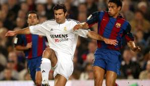 Der Wechsel zum direkten Rivalen glich einem Sakrileg (Stichwort Schweinekopf)! Bei den Barca-Fans wurde der Portugiese zum Feindbild, in Madrid stieg er zum König auf. In fünf Jahren gewann Figo die CL, zwei Meistertitel und den Ballon d’Or.