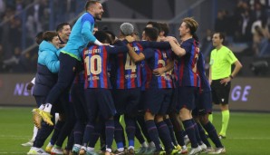 Der FC Barcelona gewinnt die Supercopa 2022.