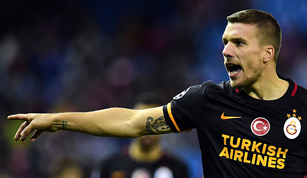 Lukas Podolski hatte am Sonntag mit Galatasaray 1:1 bei Genclerbirgligi Ankara gespielt