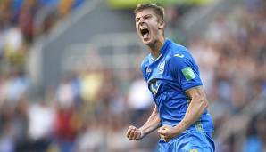 Danylo Beskorovainyi bejubelt den Finaleinzug seiner Ukraine.