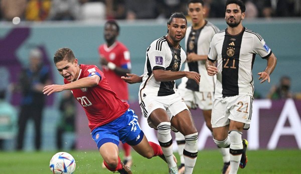 Deutschland führt zur Pause gegen Costa Rica mit 1:0.