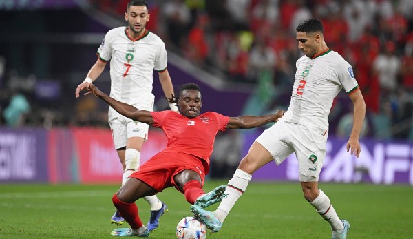 Marokko führt zur Pause gegen Kanada mit 2:1.