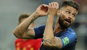 Olivier Giroud gab bisher noch keinen Schuss auf das Tor ab.