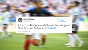 Kylian Mbappe = David Odonkor + Fußballer. Eine einfache Gleichung, die Otto Kolbinger da aufstellt.