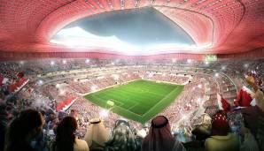 Al-Bayt Stadium in Al Khor (Kapazität: 60.000): Das Stadiondesign soll "die Vergangenheit und Gegenwart Katars" würdigen und "gleichzeitig die Zukunft der Gemeinde im Auge" behalten. Danach wird die Arena auf 32.000 Sitze zurückgebaut.