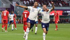 Zur Pause führt England gegen den Iran mit 3:0.