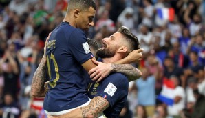 Frankreichs Traumpaar bei der WM: Kylian Mbappé (l.) und Olivier Giroud.