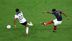 Aurélien Tchouameni vertritt N'Golo Kante im zentralen Mittelfeld bei der WM in Katar.