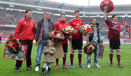 Christian Eigler (2.v.l.) wechselt nach Ingolstadt