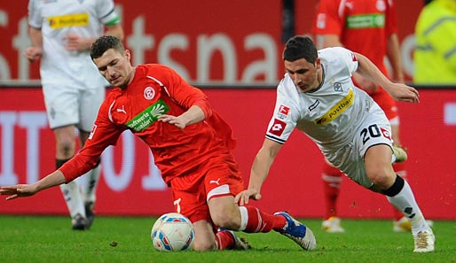 Mathew Leckie (r.) kam in der vergangenen Saison auf neun Bundesliga-Einsätze für die Borussia