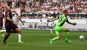 Simon Terodde steuerte zwei Tore zur Aufholjagd der Stuttgarter bei