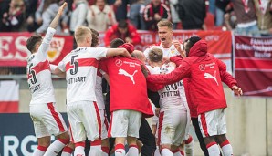 Der VfB Stuttgart darf nach dem souveränen Heimsieg gegen Aue jubeln