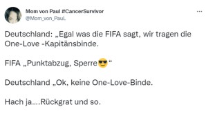 DFB, One Love, Kapitänsbinde, Regenbogen, Deutschland, FIFA, Manuel Neuer, Harry Kane