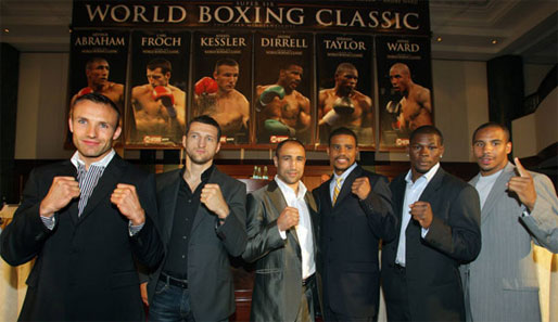 Von links: Mikkel Kessler, Carl Froch, Arthur Abraham, Andre Dirrell, Jermain Taylor, Andre Ward