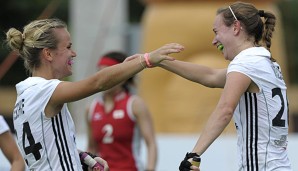 Wegbereiterin für das Finale: Jana Teschke (l.) erzielte zwei Treffer