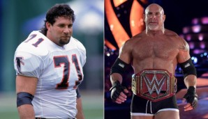 BILL GOLDBERG: 1990 wurde Goldberg von den Rams gedraftet und spielte bis 1995 Football, auch für die Atlanta Falcons. Nach einer Verletzung wandte er sich dem Wrestling zu: In der WCW und WWE wurde er zum Superstar