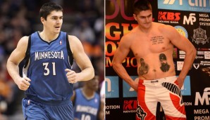 DARKO MILICIC: 2003 wurde Milicic von den Detroit Pistons an Nummer 2 gedraftet - einer der größten Busts aller Zeiten. Bis 2012 tingelte er durch die NBA, 2014 versuchte er sich als Kickboxer (TKO in Runde 2). Ein Basketball-Comeback danach fiel flach