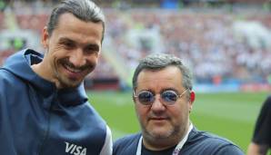 Platz 5: Mino Raiola (Fußball) - Provisionen im Jahr 2018: 62,8 Millionen Dollar - bekannte Klienten: Paul Pogba, Zlatan Ibrahimovic, Romelu Lukaku.