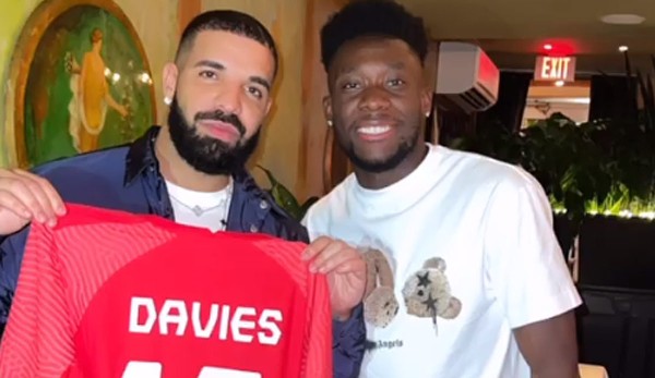 US-Rapper Drake schwärmte nach dem Traumtor von Alphonso Davies und wollte den Bayern-Star unbedingt treffen- Nun: Gesagt - getan.