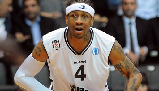 Allen Iverson erzielte im Eurocup-Spiel gegen Göttingen 18 Punkte für Besiktas