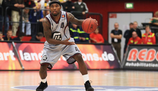 Der US-Amerikaner Tyrese Rice brachte den Artland Dragons im Spiel gegen Alba 21 Punkte ein