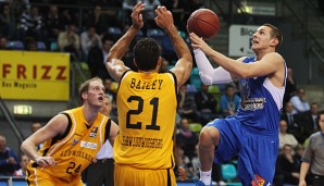 Dominik Bahiense de Mello (r.) begann seine BBL-Karriere bei Frankfurt, zuletzt spielte er in Oldenburg