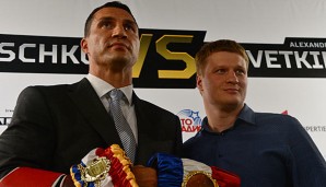 Schätzen sich: Vladimir Klitschko und Alexander Powetkin