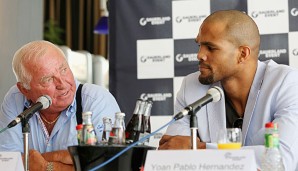 Ulli Wegner (l.) will mit seinem Schützling Yoan Pablo Hernandez den Titel verteidigen