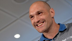 Tyson Fury legte auf der Pressekonferenz eine große Show hin