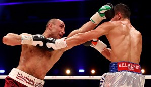 Arthur Abraham (l.) hat sich gegen Robin Krasniqi durchgesetzt