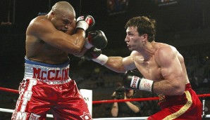 7. Dezember 2002, WBO-Titel: Sieg gegen Jameel McCline durch RTD (Referee Technical Decision)