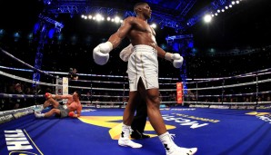 29. April 2017, IBF-, IBO-, und WBA-Titel: Niederlage gegen Anthony Joshua durch t.K.o.