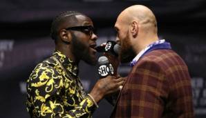 Tyson Fury und Deontay Wilder gerieten bereits Anfang Oktober aneinander.