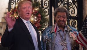 Don King an der Seite von Ex-Präsident Donald Trump.