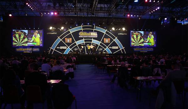 Die Darts-WM findet im berühmten Ally Pally in London statt.