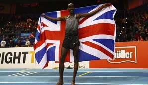 Mo Farah feierte in Birmingham seinen Hallen-Abschied