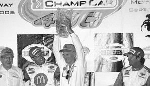 Carl Haas bejubelte im vergangenen September den Champ-Car-Sieg seines Teams in Las Vegas