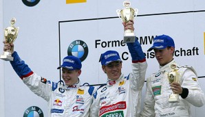 Maximilian Götz (M.) sicherte sich 2003 den Meistertitel in der Formel BMW vor Sebastian Vettel