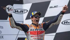 Auch heute in Brunn will Marc Marquez wieder feiern.