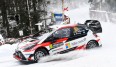 Jari-Matti-Latvala auf Platz eins bei der Rallye Schweden