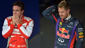 Fernando Alonso (l.) engagiert sich ab 2015 im Radsport - vielleicht auch etwas für Sebastian Vettel?