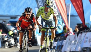 Alberto Contador (r.) feierte bei der Baskenland-Rundfahrt den ersten Sieg seit Juni 2015
