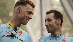 Boom (l.) wird Nibali nicht mehr unterstützen können