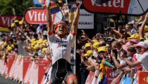 Ein Etappensieg: JOHN DEGENKOLB (2018) - Er gewann bei der Vuelta, beim Giro und als letzter Deutscher bis dato bei der Tour. In der "Hölle des Nordens", in Roubaix, triumphierte er im Sprint.