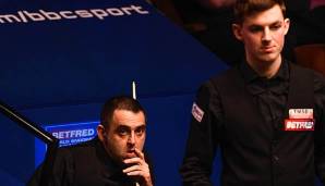 Für den fünfmaligen Weltmeister Ronnie O'Sullivan ist bereits in der 1. Runde Schluss. Der Brite schied überraschend gegen den 23-jährigen James Cahill aus.