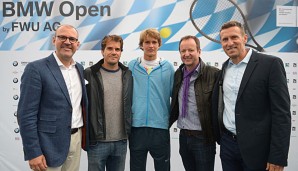 Tommy Haas und Alexander Zverev (m.) gehen bei den BMW Open an den Start